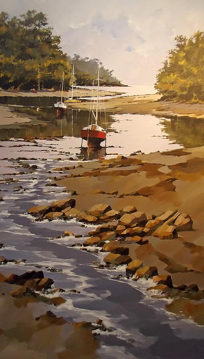 L'anse Saint Laurent - acrylique sur toile - 116 x 81 cm © Henri Belbéoc'h