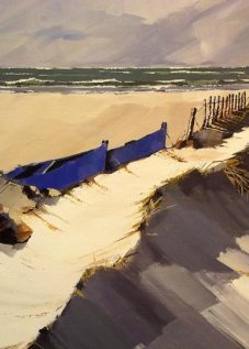 Les dunes - acrylique sur toile - © Henri Belbéoc'h