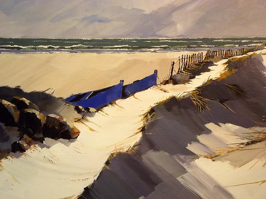 Les dunes - acrylique sur toile - © Henri Belbéoc'h