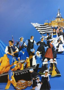 Henri BELBEOCH Affiche Festival des Filets Bleus edition 100 Concarneau