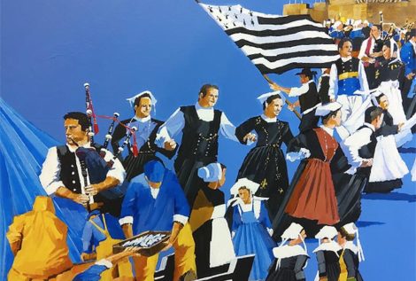 Henri BELBEOCH Affiche Festival des Filets Bleus edition 100 Concarneau